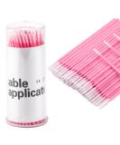 G2PLUS 200PCS Pink Disposable Microfibre Eyelash Applicator Brushes - Ideal for Lash Lifts, Extensions & Crafting - Buy Online on SooperMarket.com