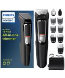 Philips Norelco Multi Groomer All-in-One Trimmer Series 3000-13 Piece Mens Grooming Kit for Beard, Face, Nose, Ear Hair Trimmer and Hair Clipper - NO Blade Oil Needed, MG3740/40 Latest Version - Buy Online on SooperMarket.com
