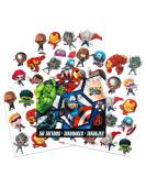 Marvel Avengers Temporary Tattoos - 50 Superhero Designs Including Iron Man, Thor, Hulk, and Captain America | Avengers Party Supplies - Buy Online on SooperMarket.com