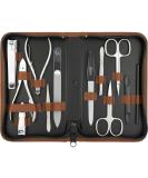 Marqus Solingen Manicure Set - 12-Piece Real Leather Pedicure & Manicure Kit | Complete Hand & Foot Care Set for Ultimate Grooming - Buy Online on SooperMarket.com