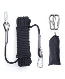 XINSHUNCAN 12mm Outdoor Climbing Rope - Static Rock Climbing & Tree Rappelling - Nylon Rope for Ice Climbing & Fire Rescue - 32ft with Steel Hooks - Buy Online on SooperMarket.com
