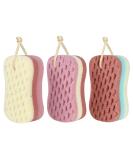 KECUCO 3 Pcs Bath Sponge for Women, Men, Kids, Sponge Loofah Body Scrubber Shower Sponge for Body Wash Bathroom, 3 Colors & Large Size Bathing Sponge Bathing Accessories( Large Size ) Young Man/ Adult - Buy Online on SooperMarket.com
