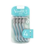 Gillette Venus Simply 3 Sensitive Women's Disposable Razors - Pack of 1 (4 Razors) - Buy Online on SooperMarket.com