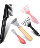 5 Pieces Comb Cleaner Tool Set Hair Brush Cleaner Rake Comb Cleaning Brush Remove Comb Embedded Tool for Removing Hair Dust Different Combs Home and Salon Use - Buy Online on SooperMarket.com