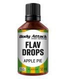Body Attack Flavdrops Sugar-Free Apple Pie Flavor - Vegan & Aspartame-Free - 50ml - Buy Online on SooperMarket.com