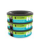 Litter Locker - Pack of 3 Round Plastic Film Refills for Cats - Green - 17cm x 17cm x 15cm. - Buy Online on SooperMarket.com