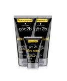 Got2B Ultra Glued Invincible Styling Gel 2 6oz tubes + 1 Travel 1.25oz tube - Buy Online on SooperMarket.com