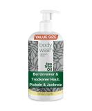 Tea tree oil shower gel 500ml by Australian Bodycare |Tea tree oil + lemon myrtle |For impure dry skin pimples itching body odor |Care for fungal infections foot mushroom tea tree oil + lemon myrtle 500 ml (1 Pack) - Buy Online on SooperMarket.com