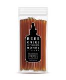 Bees Knees Meyer Lemon Honey Sticks - 50 Wildflower Honey Straws Infused with Citrus | Tea Accessories and Foodie Gifts - Buy Online on SooperMarket.com