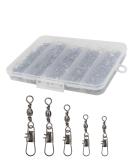 Beoccudo Fishing Swivels Snap Swivels 210pcs Barrel Swivels with Snaps, Fishing Swivels Saltwater Freshwater Snap Connector Snap Swivels Set, 210pcs - Buy Online on SooperMarket.com