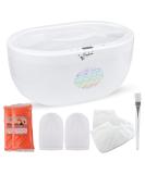 Paraffin Wax Heater for Hands and Feet by Herkea Paraffin Wax Bath Peach Scented Premium Paraffin Wax Blocks x 2 Hand and Feet Mittens Disposable Gloves Socks and Applicator Brush - Complete Set - Buy Online on SooperMarket.com