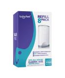 Babyfeel DEKOR CLASSIC Diaper Pail Refills - 8 Pack | 30% Extra Thickness | Powerful Odor Elimination | Powder Scent | Up to 3960 Diapers - Buy Online on SooperMarket.com