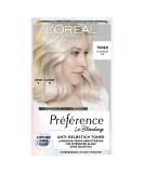 L'Or al Paris hair toner anti-yellow tint for cool blonde and intense shine without ammonia Pr f rence Le Blonding Platinum Ice - Buy Online on SooperMarket.com