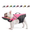 Reflective Dog Life Jacket with Neck Float - High Buoyancy for Swimming - Pink M - Buy Online on SooperMarket.com