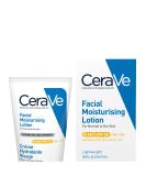 CeraVe AM Facial Moisturising Lotion SPF50 with Ceramides & Vitamin E for Normal to Dry Skin 52ml SPF 50 - Buy Online on SooperMarket.com