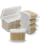 Bamboo Cotton Swabs 800 Count - Biodegradable Organic Double Round Tips - 3 inch for Ears Makeup Pets - Eco-Friendly Household Cleaning - Buy Online on SooperMarket.com