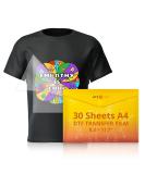 HTVRONT DTF Transfer Film for Sublimation - 30 Sheets A4 Size - Easy to Use, Vivid Colors for Cotton T-Shirts - Buy Online on SooperMarket.com