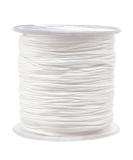 Mandala Crafts Nylon Satin Cord - 1mm Nylon Cord for Jewelry Making Beading - 109 Yds Braided Nylon Satin String White Nylon String for Bracelets Rattail Trim Chinese Knot White 1mm, 109 Yards - Buy Online on SooperMarket.com