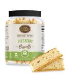 DIJAS Natural Foods, Fat Free Biscotti Cookie, All Natural Preservative Free Ingredients, Delicious Low Calorie Snack (12 oz, Pistachio) - Buy Online on SooperMarket.com