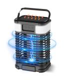 Buy Solar Insect Killer with Light Sensor | USB Rechargeable Mosquito Lamp | Waterproof Fly Destroyer - 4200V Non-Toxic UV Trap for Indoor & Outdoor Use - Buy Online on SooperMarket.com
