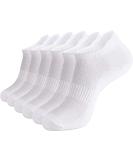 Brookhaus Women's Ankle Socks 6-Pack - White (Size 6-9) | Low Cut Athletic Running Socks for Women - Buy Online on SooperMarket.com