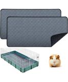 Guinea Pig Cage Liners - Washable Guinea Pig Pee Pads, Waterproof Reusable & Anti Slip Guinea Pig Bedding Fast and Super Absorbent Pee Pad for Small Animals Dog Cat Rabbit Hamster Rat 24" 47"(2 pack) - Buy Online on SooperMarket.com