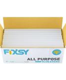 FIXSY Hot Glue Gun Sticks All Purpose  Multi Temp  Full Size 10" Long x .44" Diameter 7/16 11mm  5LB Box Glue Stick  Approx. 90 Sticks- Compatible with Most Glue Guns 10" ALL PURPOSE - Buy Online on SooperMarket.com