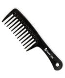 ELEXACARE curling comb wide toothed (approx. 24 cm) - coarse-toothed handle styler comb for curls and long hair curling comb black - Buy Online on SooperMarket.com