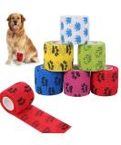 Veraing self -adhesive bandage for pets elastic cohesive adhesive bandage cohesive fixing bandages for dog horse pet wrap adhesive association for wrist ankles (6 rolls) - Buy Online on SooperMarket.com