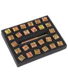 27pcs Standard Alphabet Stamp Punch Set 1/2 Inch - A-Z Leather Craft Stamping Tool - Buy Online on SooperMarket.com