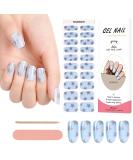 Kalolary 20PCS Nail Gel Polish Strips | Self-Adhesive Wraps with Nail File | UV/LED Lamp Required | Decals for Cured Gel Nails - Buy Online on SooperMarket.com