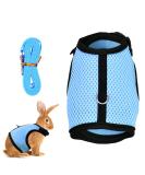 Tibapla Adjustable Rabbit Dishes & Leash for Small Pets - Mesh Bunny & Kitty Dish (Medium Blue) - Buy Online on SooperMarket.com