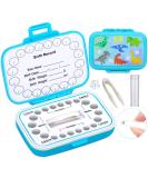 Caffox Tooth Keepsake Box Tooth Fairy Box Lost Teeth Holders for Kids Tooth Saver First Tooth Container Baby Teeth Storage for Boys and Girls Blue Dinosaur (BTKB005) - Buy Online on SooperMarket.com