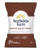 Fairfields Farm Crisps - Roast Rib of Beef Flavour Hand Cooked Potato Crisps 40g | Pack of 36 - Buy Online on SooperMarket.com