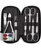 Marqus 7-Piece Manicure Set for Men & Women - Solingen Made in Germany Real Leather Case - Hand & Foot Care Essentials - Buy Online on SooperMarket.com