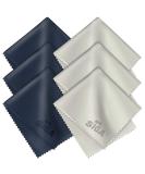 MR.SIGA Premium Microfiber Cleaning Cloths for Lens, Eyeglasses, Screens, Tablets, Glasses, 6 Pack, 6 x 7 inches (15 x 18 cm) - Buy Online on SooperMarket.com