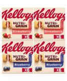 Breakfast Bar Bundle With Nutri-Grain Blueberry Snack Bars 6x37g x2 And Nutri-Grain Strawberry Snack Bars 6x37g x2 (4 Pack) - Buy Online on SooperMarket.com