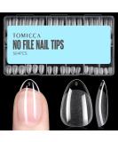 Buy TOMICCA Short Almond Nail Tips - 504Pcs Soft Gel 12 Sizes Pre-Shaped Half Matte Clear Gelly Tips for DIY Nail Extensions & Salon Use - International Shipping Available - Buy Online on SooperMarket.com