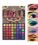 UCANBE EXOTIC FLAVORS Neon Eyeshadow Makeup Palette - 48 Colorful High Pigmented - Rainbow Matte Shimmer Glitter Eye Shadow Make Up Pallet Gift Set Colorful Eyeshadow - Buy Online on SooperMarket.com