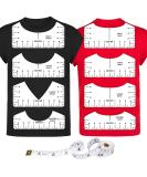 9Pcs Tshirt-Ruler Guide for Vinyl Alignment, Tshirt-Ruler for Heat Press, Tshirt-Rulers to Center Vinyl, Transparent V-Neck/Round PVC Ruler for Children Youth Adult, Front and Back Measurement (10in) Tshirt Ruler-9 Acrylic - Buy Online on SooperMarket.com