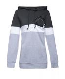 Happy Mama Women's Nursing Hoodie Breastfeeding Maternity 503p - Graphite/Off White/Light Grey - Buy Online on SooperMarket.com