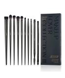 Jessup 10Pcs Eyeshadow Brush Set - Professional Eye Makeup Brushes for Blending, Liner, Crease & Brow - Elegant Black T337 - Buy Online on SooperMarket.com