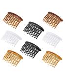 8 Piece Plastic Hair Comb Set for Fine Hair & Bridal Veils - Elegant Teeth Hairpins Side Combs & Hair Jewelry - Buy Online on SooperMarket.com