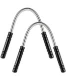 2 Pieces Facial Hair Remover Spring Eyebrow Face Epilator Threading Tool Remove Hair from Upper Lip Chin Cheeks and Neck for Women Girls or Men (Black) - Buy Online on SooperMarket.com