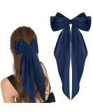 Buy Wllhyf Navy Blue Hair Clips - Big Bow Satin Hairpins & 90s Accessories for Women & Girls - Buy Online on SooperMarket.com