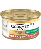 PURINA GOURMET Gold Fine Pate Wet Cat Food with Duck & Spinach - 12 Pack (85g Each) | Gourmet Cat Food for International Shipping - Buy Online on SooperMarket.com