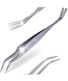 Fabcare 2 in 1 Tick Pliers - Tick Tweezers & Hooks for Dogs Cats & Humans | Includes Case eBook & ID Card - Ultimate Tick Remover for All Sizes - Buy Online on SooperMarket.com