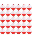 Coopay Fishing Bobbers Floats Set - 30pcs/60pcs Snap on Float Red/White Button Round Buoy Fishing Tackle Accessories 1.5inch - Buy Online on SooperMarket.com
