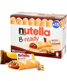 Nutella B-Ready x 15 Bars | Wafers Filles with Hazenut Cocoa | Easy Snack | On The Go to Work - Home Nutella Bars | Individually Wrapped | Easy to Go | Sold by EPL - Buy Online on SooperMarket.com