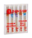 SINGER Universal Regular & Ball Point Titanium Sewing Machine Needles  Sizes 80/12  90/14  100/16 - 10 Count Sizes 80/12  90/14  100/16 10.0 - Buy Online on SooperMarket.com